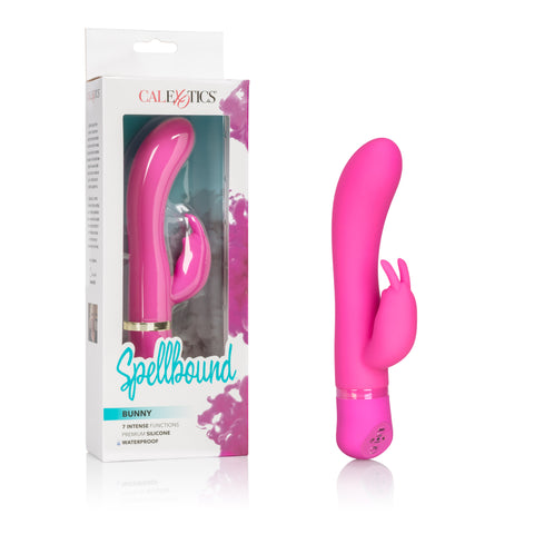 Spellbound Bunny Pink Vibrator 4.5 Inch Dual Motor Silicone Waterproof Massager Default Title > Vibrators > Ladies > Rabbit
