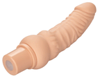 Power Stud Curvy Vibrator Ivory Flexible Silicone 12 Vibration Functions Waterproof > Vibrators > Realistic Vibrators