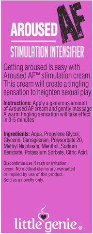Aroused AF Female Stimulation Cream 44 ml 1.5 oz Tube Enhancers Female