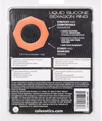Alpha Liquid Silicone Sexagon Ring Orange Stretchy Comfortable Enhancer > Cock Ring > Single