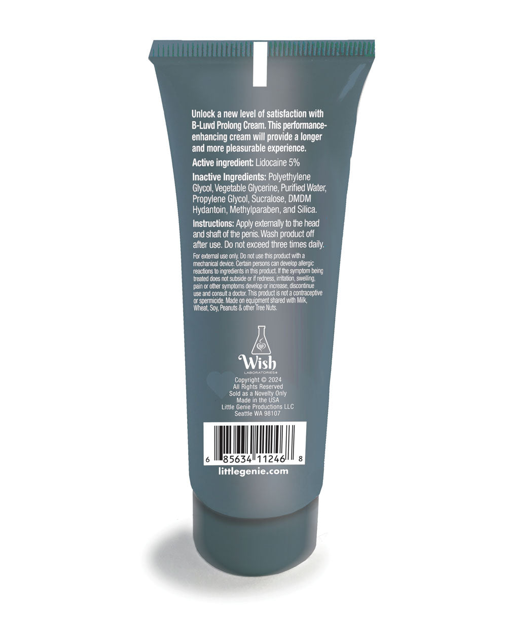 B-Luvd Erection Prolong Cream 2oz (59ml) – Performance Enhancement Cream Secondary image