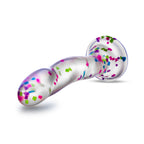 Hanky Panky Confetti Filled Clear 7.5" Dildo Glow in the Dark > Dildos > Realistic Dildos