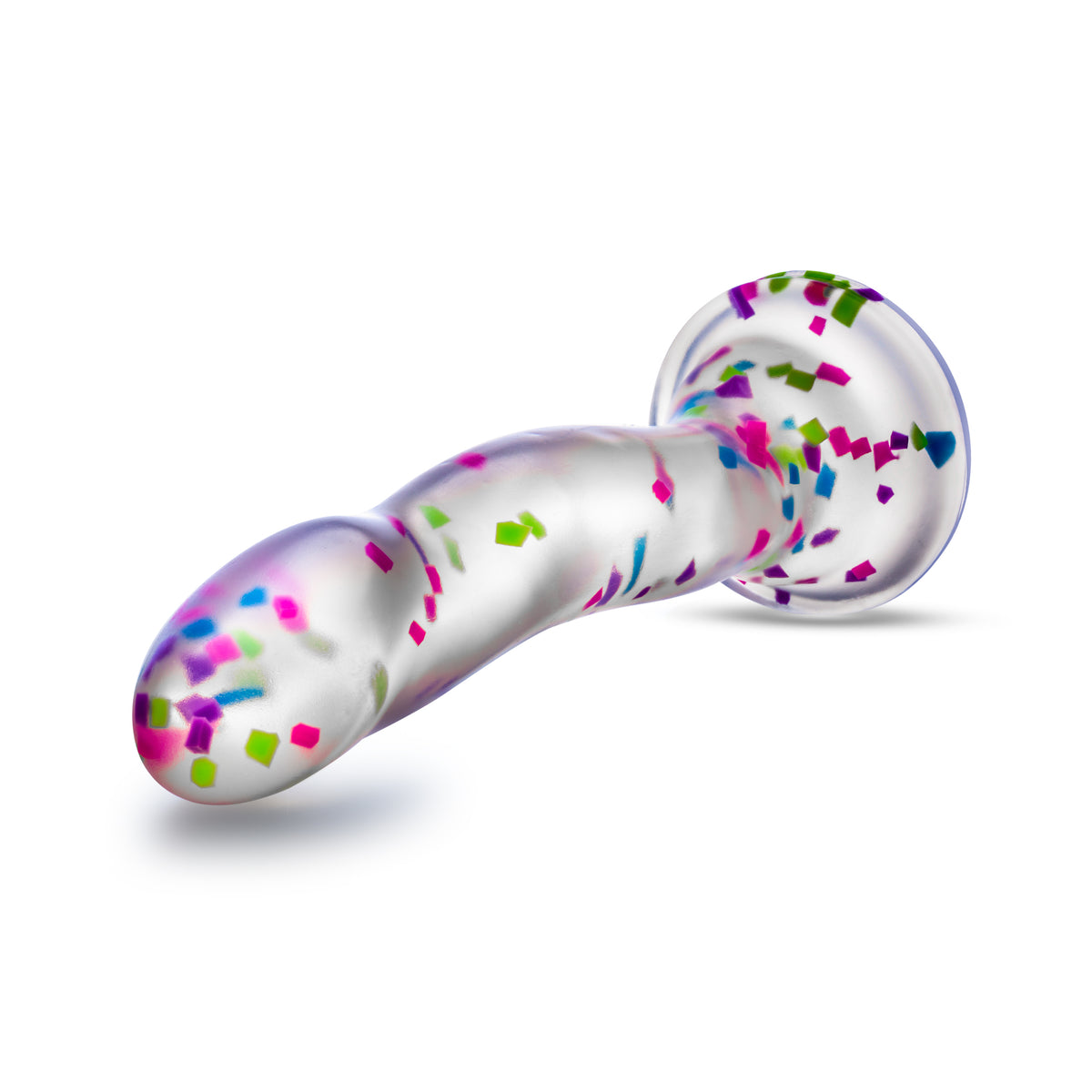 Hanky Panky Confetti Filled Clear 7.5" Dildo Glow in the Dark Clear > Dildos > Neutral Dildos