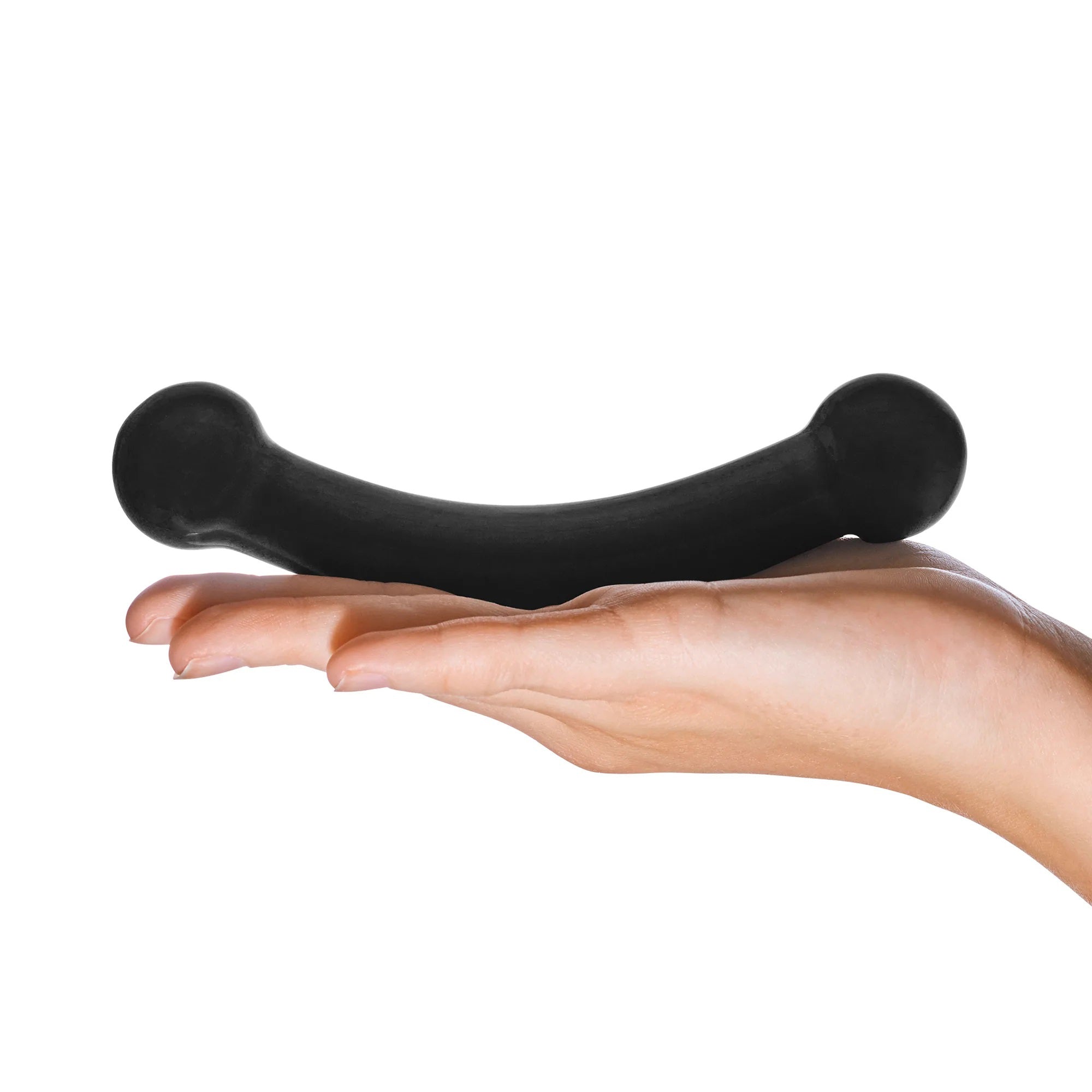 Glas 5.5 Inch Double Bull Black Glass Dildo > Glass > Dildos
