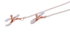 Sex & Mischief Peaches n CreaMe Collar with Nipple Clamps 35-44.5 cm > Sex Toys > Nipple Clips