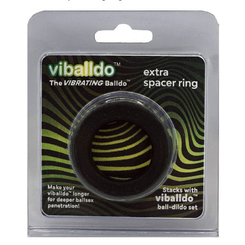 Viballdo Extra Spacer Ring Black 5cm Outer Diameter 3cm Inner Diameter Silicone COCK RINGS