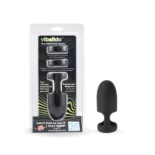 Viballdo The Vibrating Balldo Black 5 Inch Silicone Cage 2 Inch Diameter > Bondage Gear > Male Chastity Main image