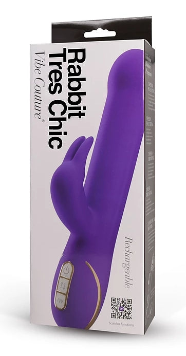 Vibe Couture Rabbit Tres Chic Purple Plush Vibrator VIBRATORS-RABBIT