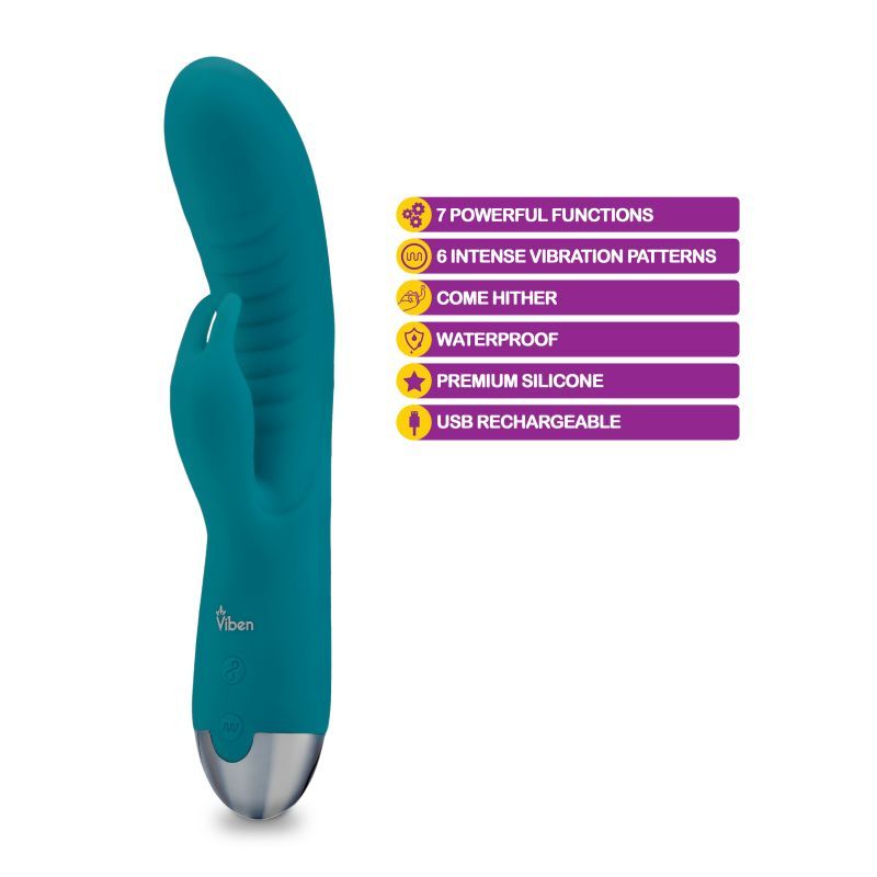Viben Alluring Come Hither Rabbit Vibe Ocean G-Spot Massager > Sex Toys For Ladies > G-Spot Vibrators