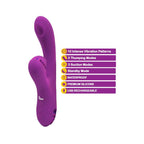 Viben Dazzle Thumping Rabbit in Berry > Vibrators > Ladies > Rabbit