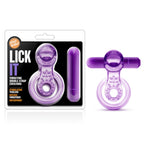 Vibrating Double Strap Cockring in Purple > Cock Ring > Vibrating