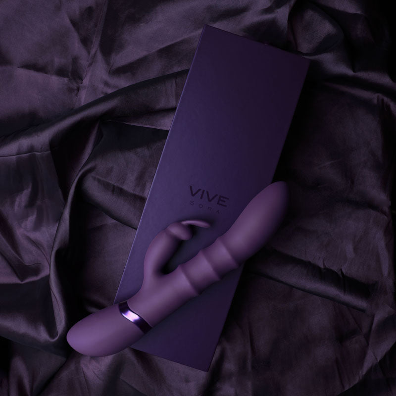 Vive Sora 24.2cm G-Spot Rabbit Vibrator Purple > Vibrators > Ladies > Rabbit