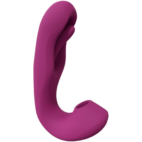 Vive Yuna Flapping Tongue and Suction Vibrator Deep Pink Suction Stimulator