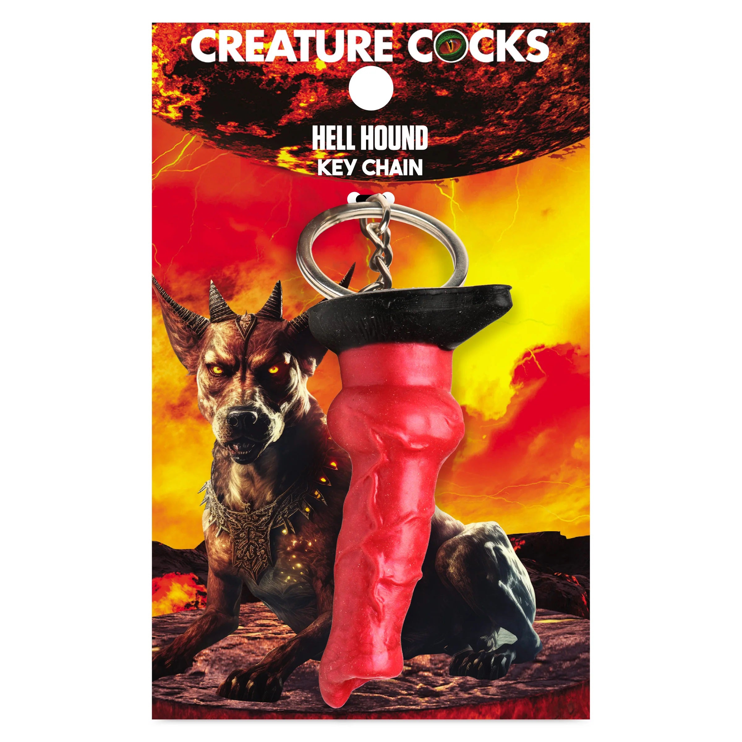 Creature Cocks Hell-Hound Keychain Novelty Fantasy Dildo Keyring Gag Gifts & Novelties