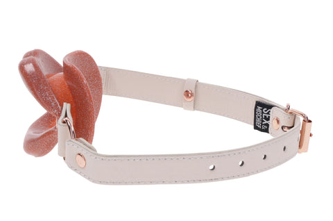 Peaches N Creame Silicone Lips (Pink) – Silicone Oral Play Accessory Pink Gags