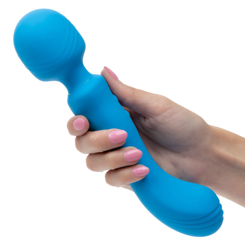Rumbler Rumble Wand (Blue) – Dual-Ended Vibrator Vibrators - G Spot