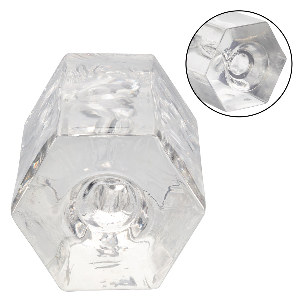 Girls Girls Girls™ Olivia Transparent Handheld Masturbator with Closed-End Suction, Soft and Stretchy Design Clear > Sex Toys For Men > Masturbators > Manual