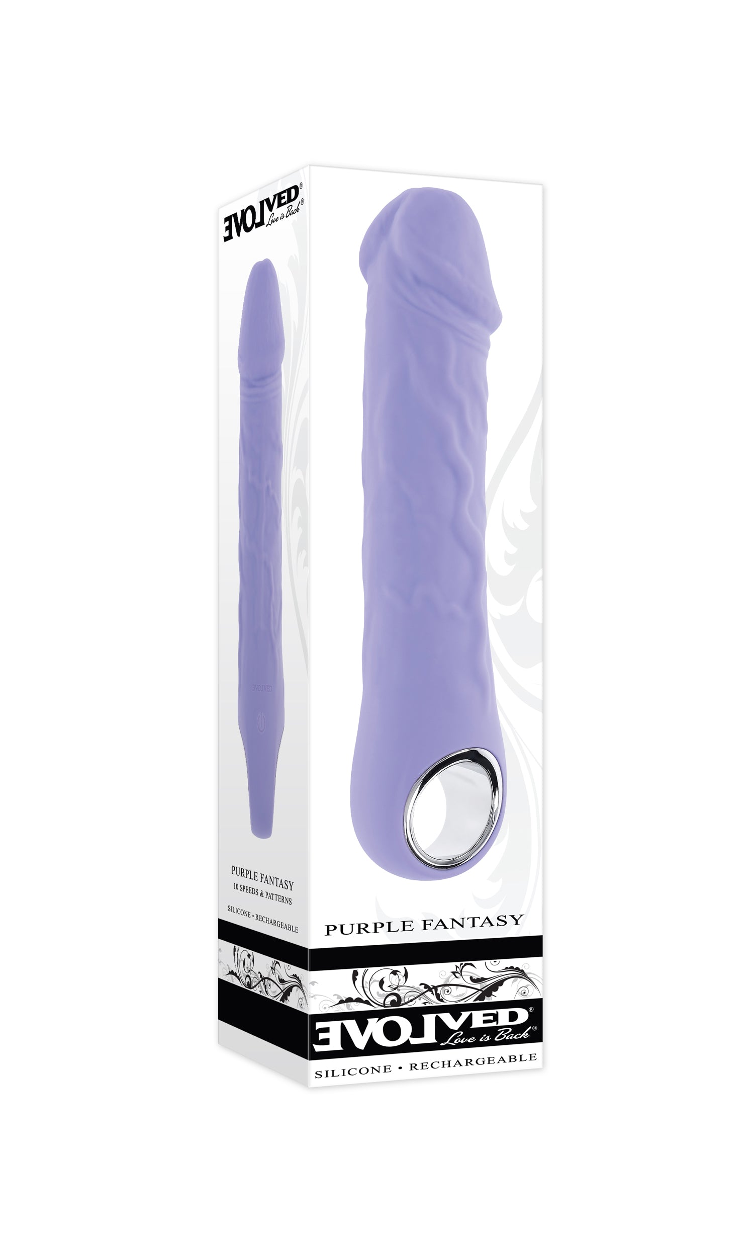 Evolved FANTASY Multi-Speed Vibrator 18.4 cm Waterproof Purple > Sex Toys For Ladies > Finger Vibrators