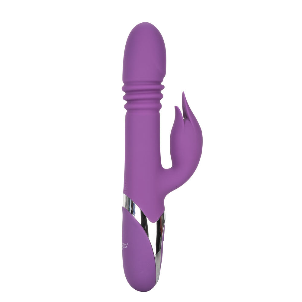 Enchanted Kisser Purple Silicone Rotating and Thrusting Vibrator > Vibrators > Ladies > Rabbit