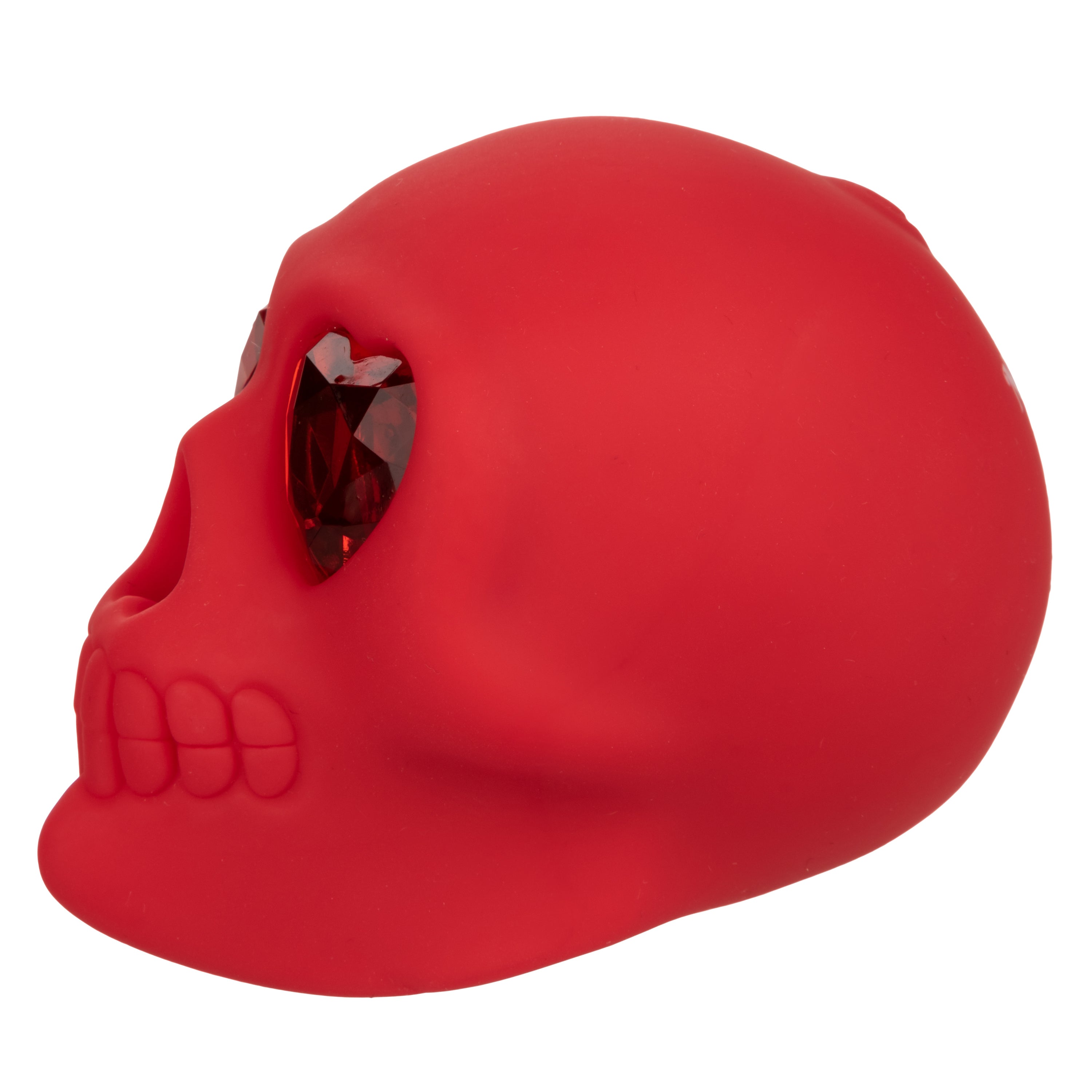 Naughty Bits Bone Head Handheld Massager Red Silicone with 10 Vibration Functions Waterproof Rechargeable > Vibrators > Standard Vibrators