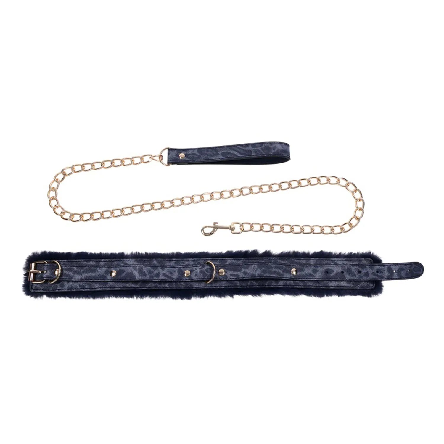 Cougar Fur Collar and Leash Set – Luxury Adjustable Collar and Leash Secondary image