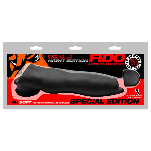 Fido Velvet-Smooth Beast Night 9-Inch Cocksheath Black SLEEVES