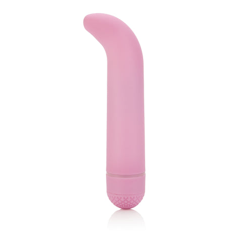 First Time Mini-G Pink Curved G-Spot Vibrator 4.5 Inch Compact Waterproof Massager Pink BULLETS