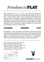 Playboy Pleasure PLEASURE 3 WAYS Anal Training Kit Chrome > Anal Range > Butt Plug Kits