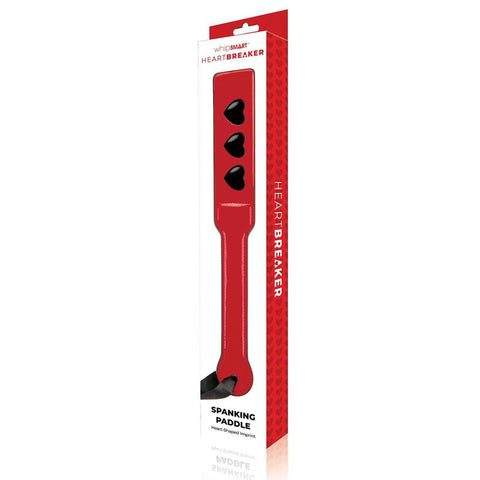 WhipSmart Heartbreaker Spanking Paddle for Playful Encounters Red Whips & Paddles