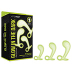 WhipSmart Glow in the Dark Three Piece Prostate Training Kit GreenYellow > Anal Range > Prostate Plugs