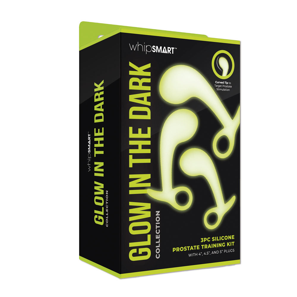 WhipSmart Glow in the Dark Three Piece Prostate Training Kit > Anal Range > Prostate Plugs