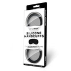 WhipSmart Silicone Handcuffs - Black with Free Blindfold - 19 cm > Bondage Gear > Handcuffs