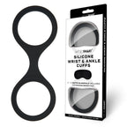 WhipSmart Silicone Wrist and Ankle Cuffs – Hypoallergenic Adjustable Restraint Set Black > Bondage Gear > Restraints