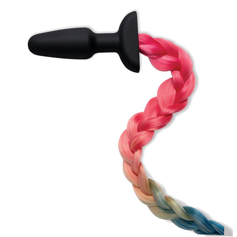 WhipSmart Furry Tales Silicone Rainbow Tail Anal Plug Tails