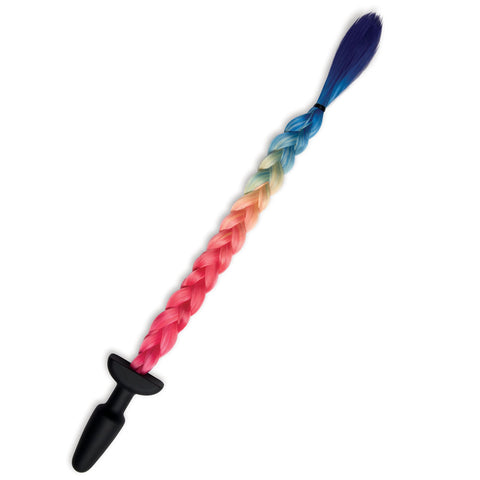 WhipSmart Furry Tales Silicone Rainbow Tail Anal Plug Tails