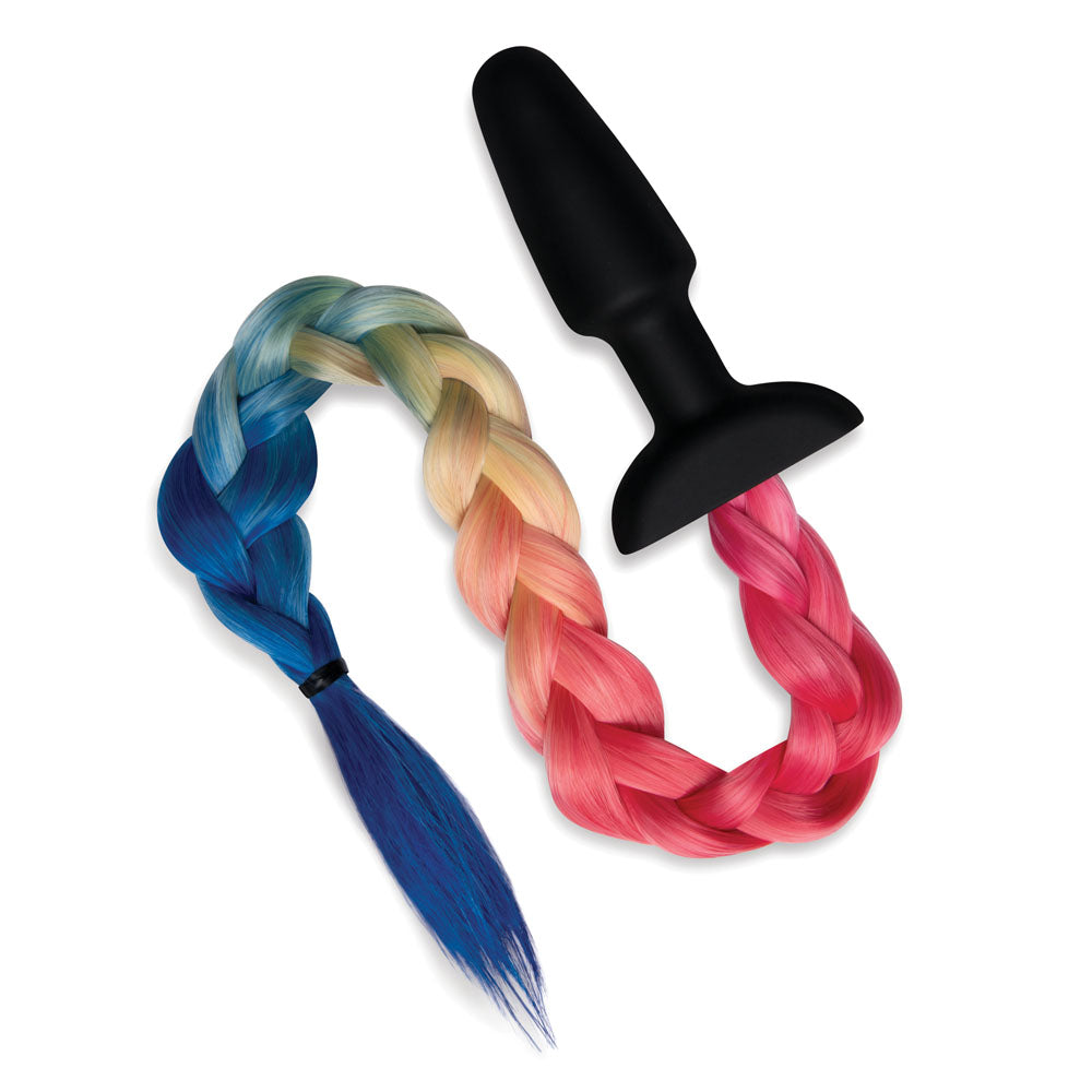 WhipSmart Furry Tales Silicone Rainbow Tail Anal Plug Adult Stuff Warehouse WhipSmart Furry Tales Silicone Rainbow Tail Anal Plug Adult Stuff Warehouse