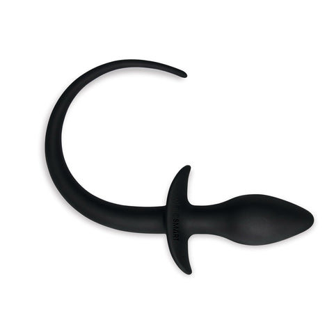 WhipSmart Furry Tales 3 Inch Silicone Doggy Tail Butt Plug Black Tails