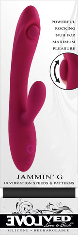 Evolved JAMMIN' G Dual Vibrator 20.1cm Waterproof > Vibrators > Ladies > Rabbit
