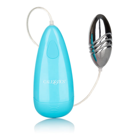 Waterproof Gyrating Bullet Blue with 2-Speed Vibration and Slim Controller BULLETS