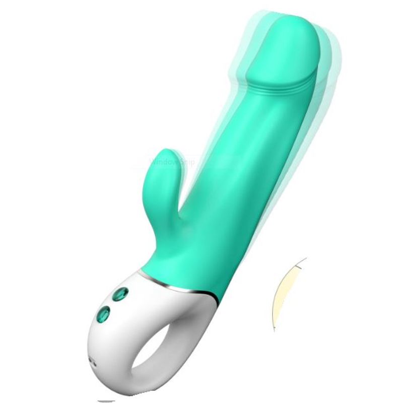 Wave Rabbit Teal 227mm Long Vibrator with 9 Modes Secondary image