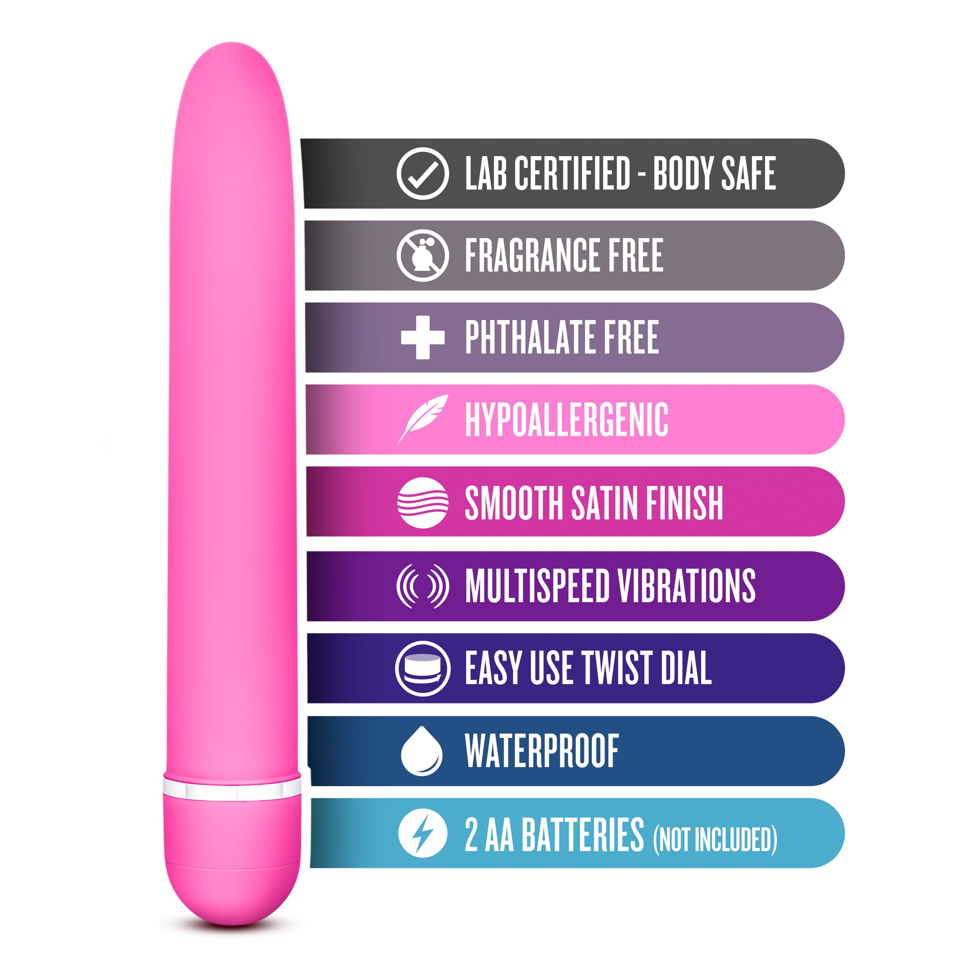 Rose Luxuriate Pink 7 Inch Vibrator for Ultimate Pleasure > Vibrators > Standard Vibrators