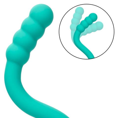 Pretty Little Wands Bubbly Slim Flexible Silicone Massager with 10 Speeds Waterproof Vibrator in Teal > Vibrators > Standard Vibrators