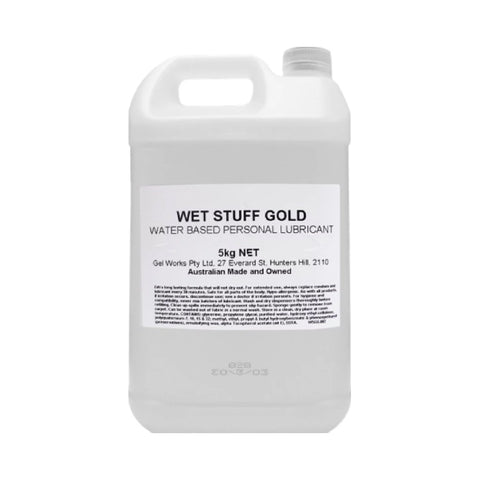 Wet Stuff Gold 5kg Water-Based Lubricant for Intimacy Water Based Lube