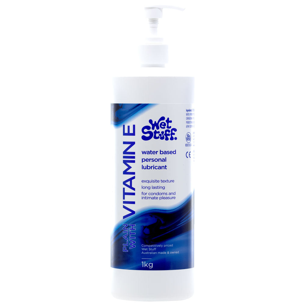Wet Stuff Plain With Vitamin E Pump – Water-Based Lubricant 1kg > Lube > Water Based Main image