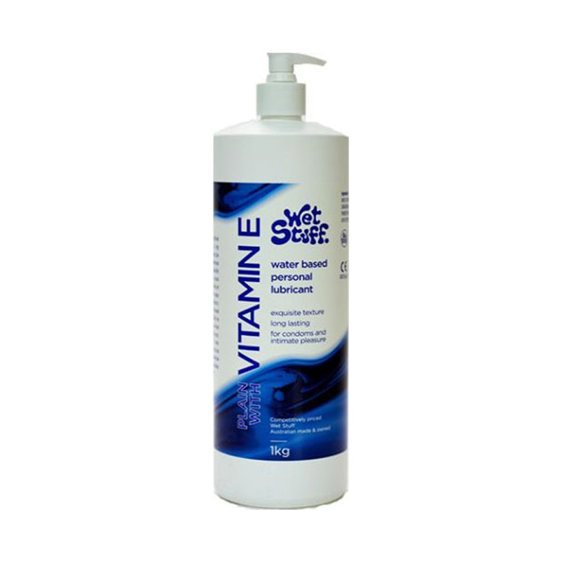 Wet Stuff Plain With Vitamin E Pump – Water-Based Lubricant 1kg > Lube > Water Based
