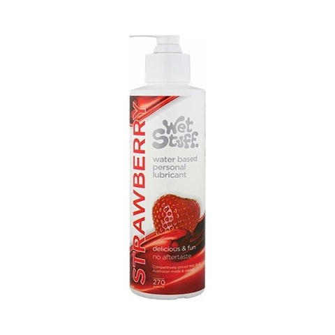 Wet Stuff Strawberry Edible Lubricant Pump 270g Default Title Flavoured Lube