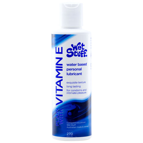 Wet Stuff Water Based Lubricant with Vitamin E 270 Gram Disc Top Water Based Lube
