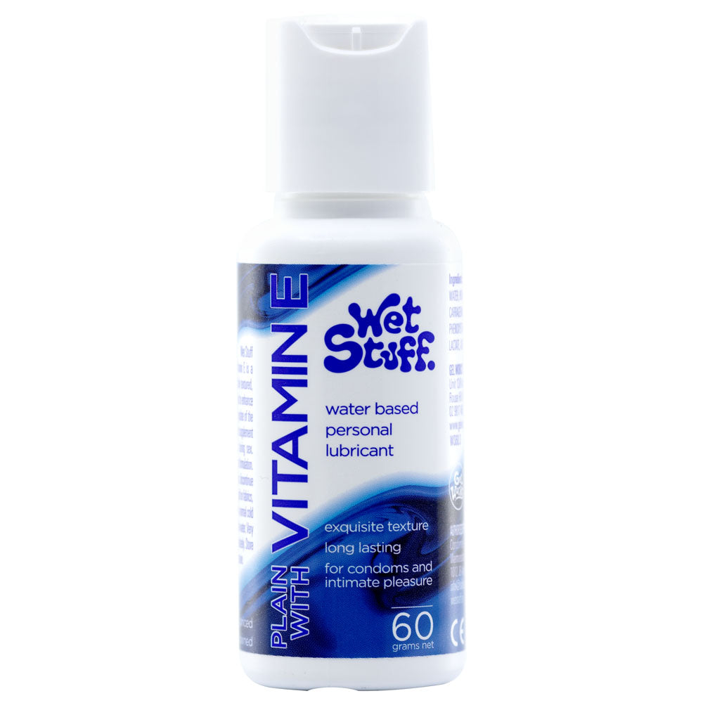 Wet Stuff Water Based Lubricant with Vitamin E 60 Gram Bottle Default Title Water Based Lube