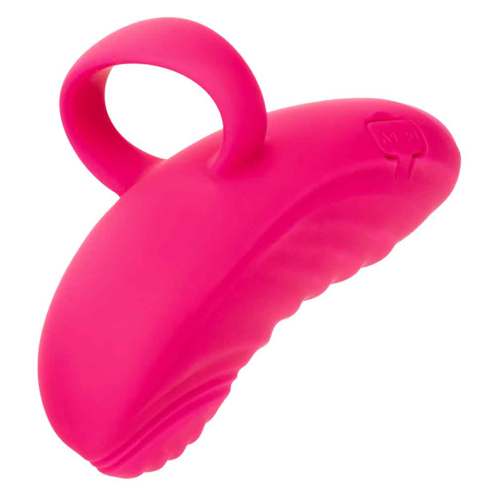 Envy Handheld Thumping Massager Pink Silicone Waterproof with Dual Motors and 3 Speeds, 7 Functions, USB Rechargeable Finger Stimulator