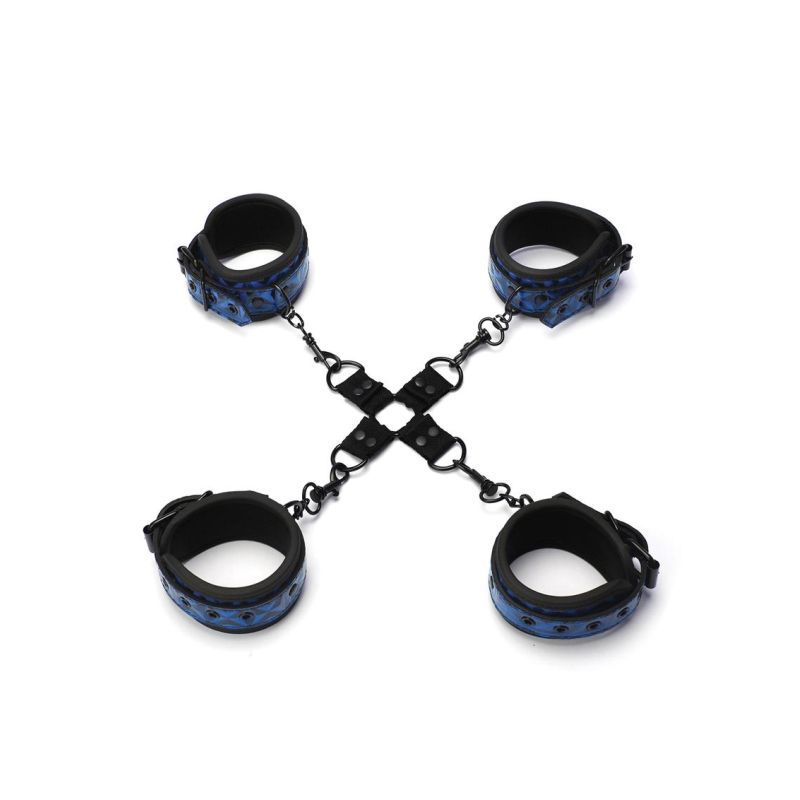 Whip Smart Diamond Hogtie Restraint in Blue > Bondage Gear > Restraints Main image